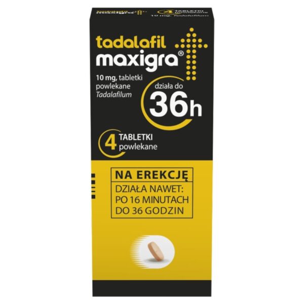 Tadalafil – Maxigra (4 tabletės)